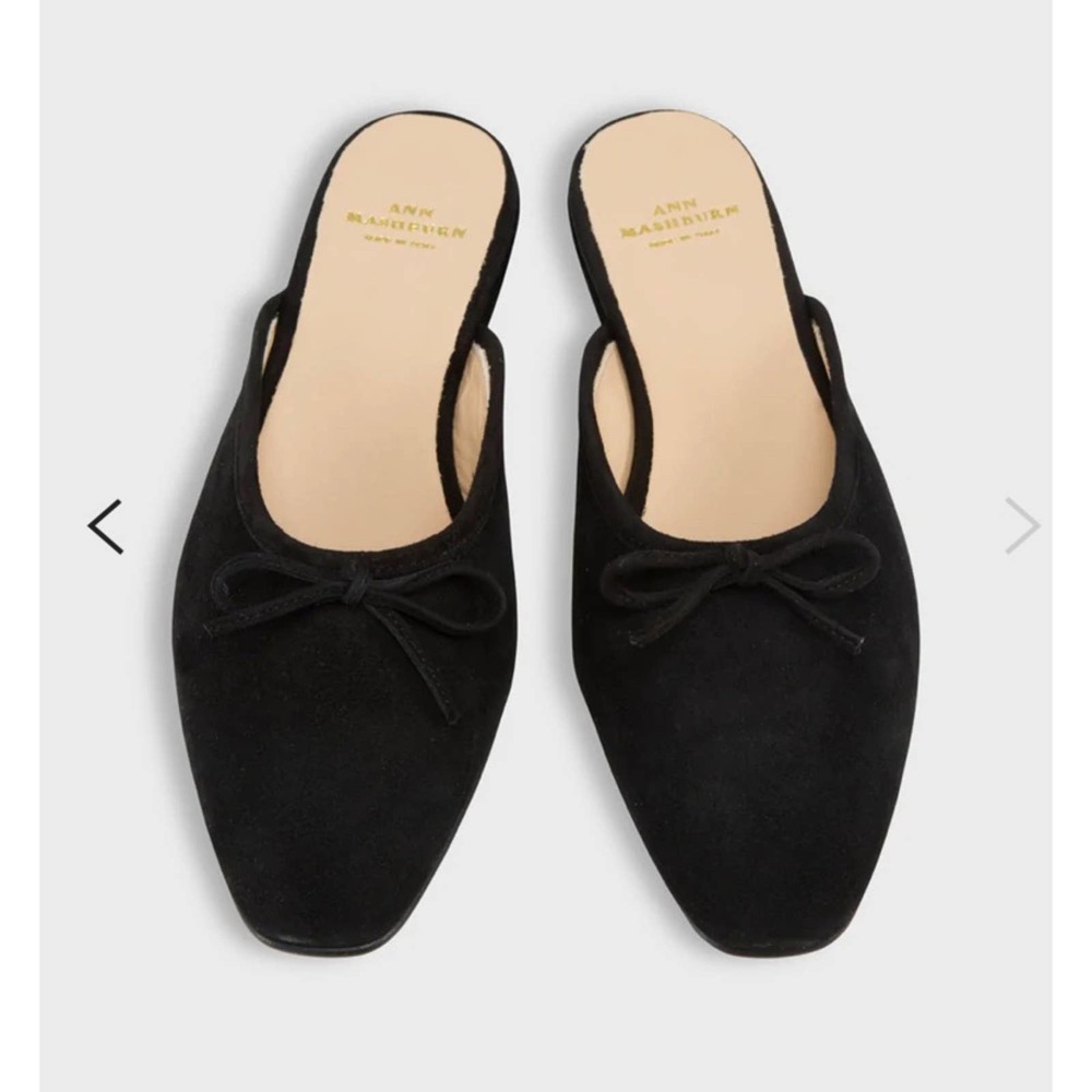 Ann Mashburn Black Joy Mules